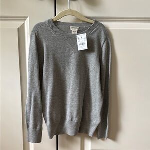 4/5 J Crew Boys 100% Cotton Gray Sweater